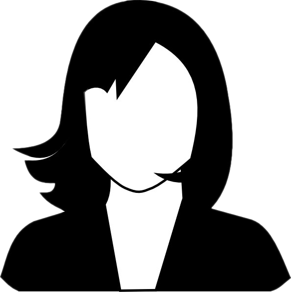 Female User Account Transparent Background