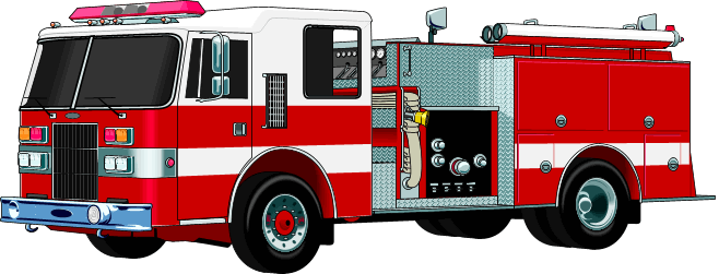 Fire Truck PNG Transparent Image