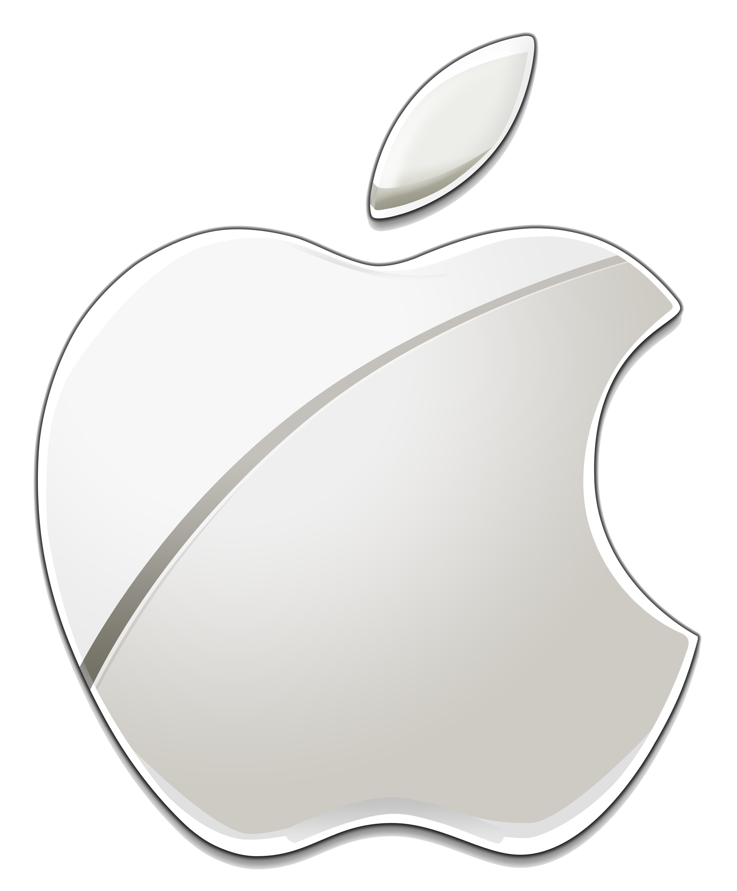 Glossy Apple Logo PNG-Fotos