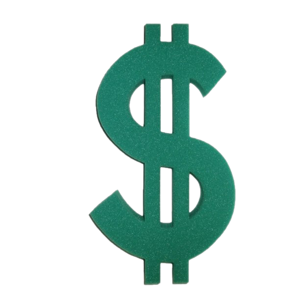 Gold Dollar Sign PNG File