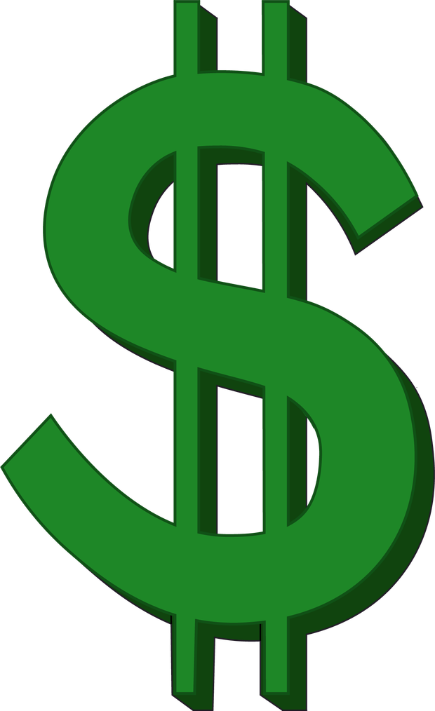 Gold Dollar Sign PNG Free Download