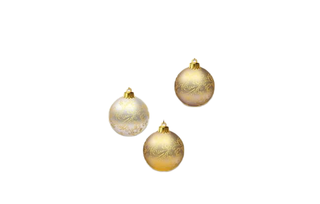 Golden Christmas Ball PNG Picture