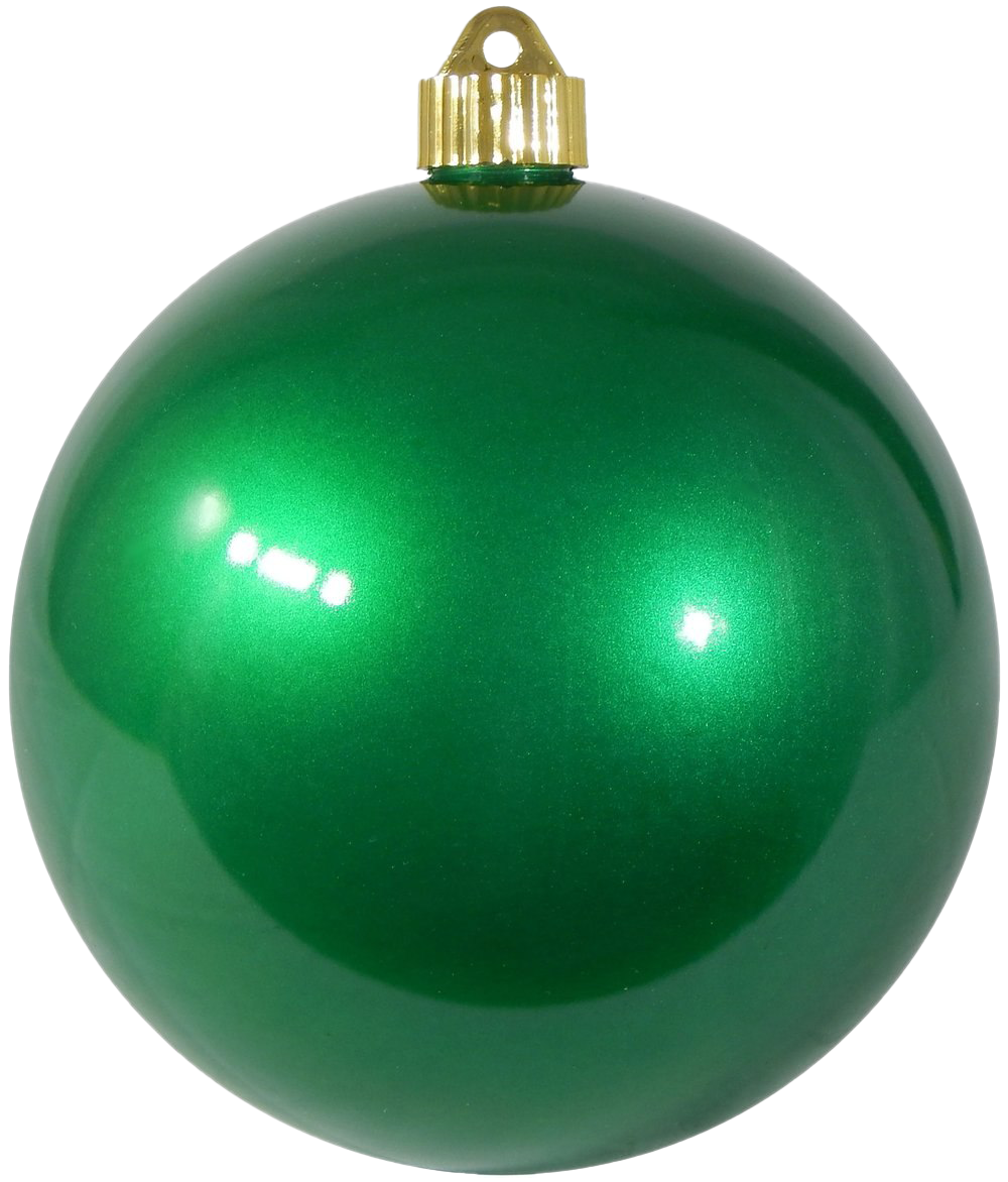 Green Christmas Ball PNG Clipart
