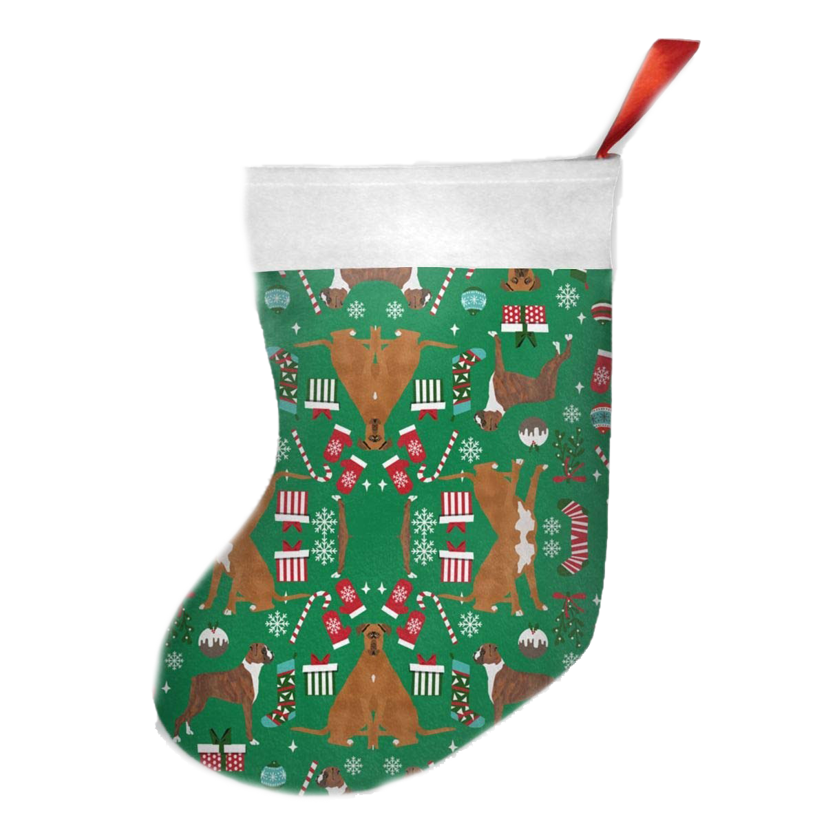 Green Christmas Stockings PNG Clipart