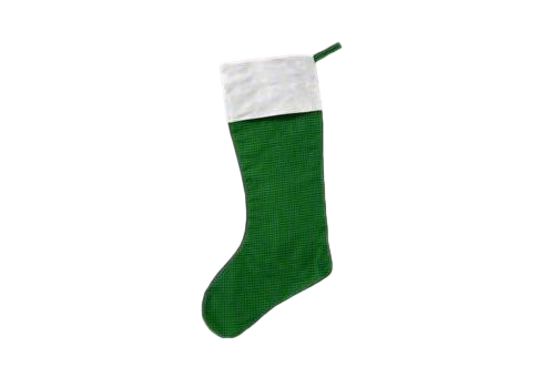 Green Christmas Stockings PNG Image