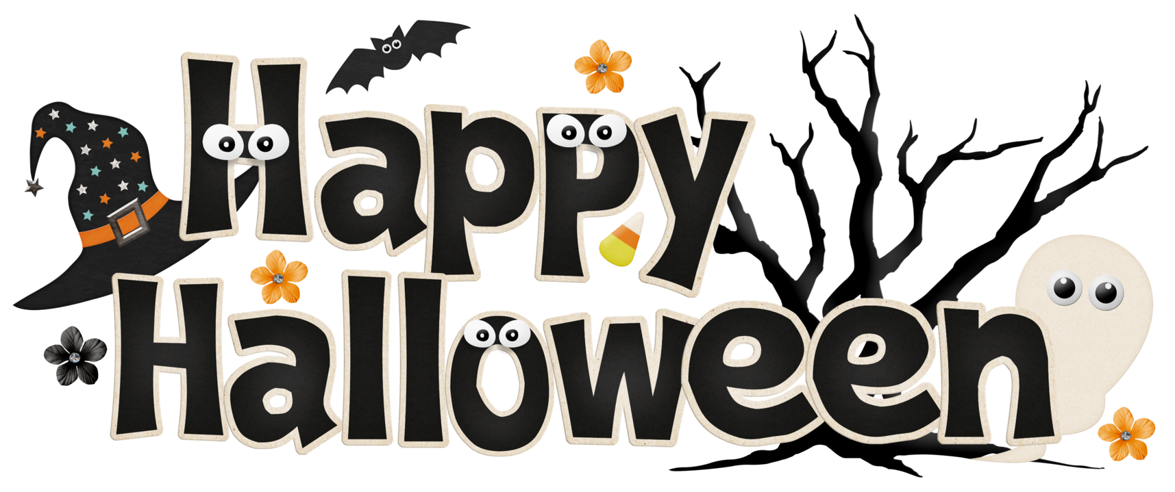 Halloween Banner PNG Background Image