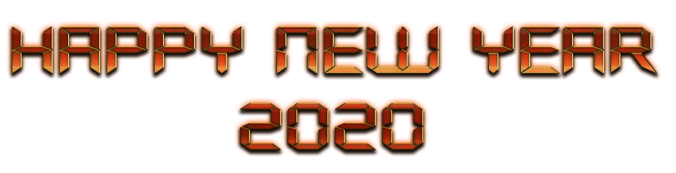 Happy New Year 2020 PNG File