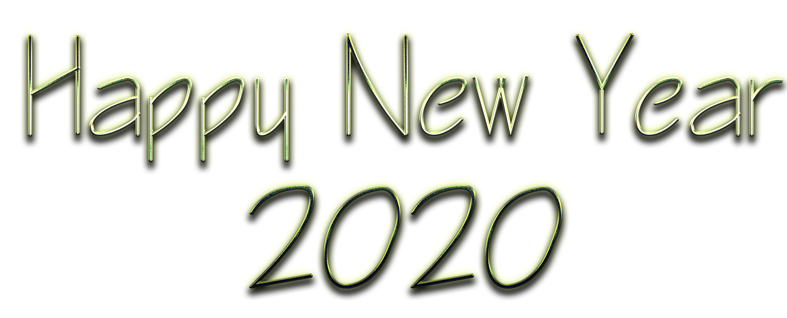 Happy New Año 2020 PNG fotos