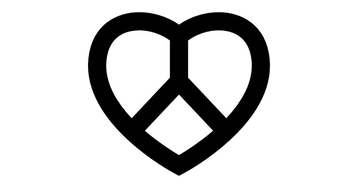 Heart Peace Symbol