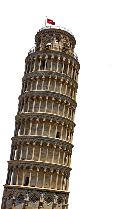 Torre inclinada de la imagen pisa PNG