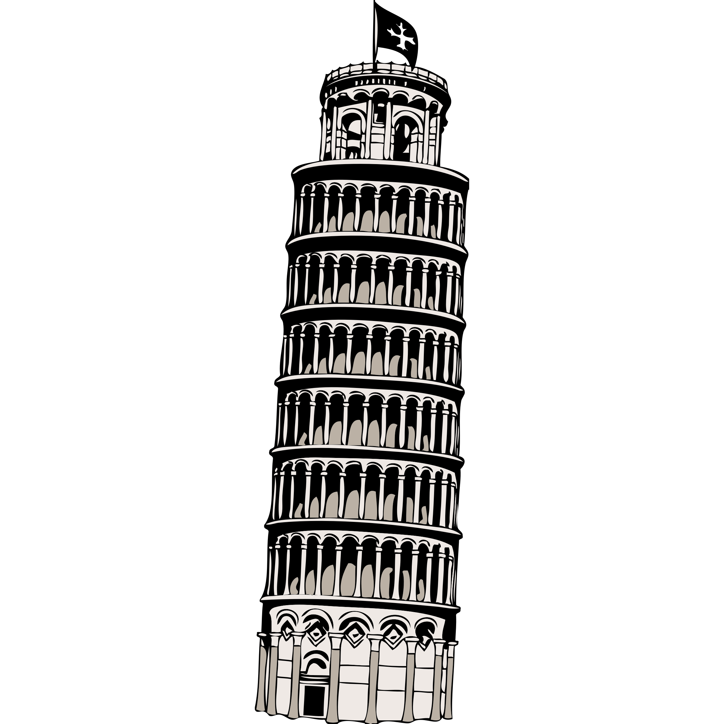 Leaning Tower of Pisa PNG Transparent Picture