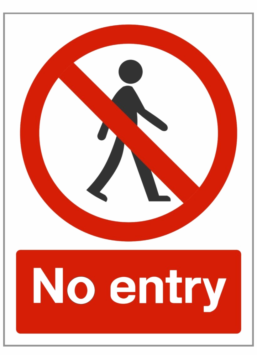 No Entry PNG Clipart