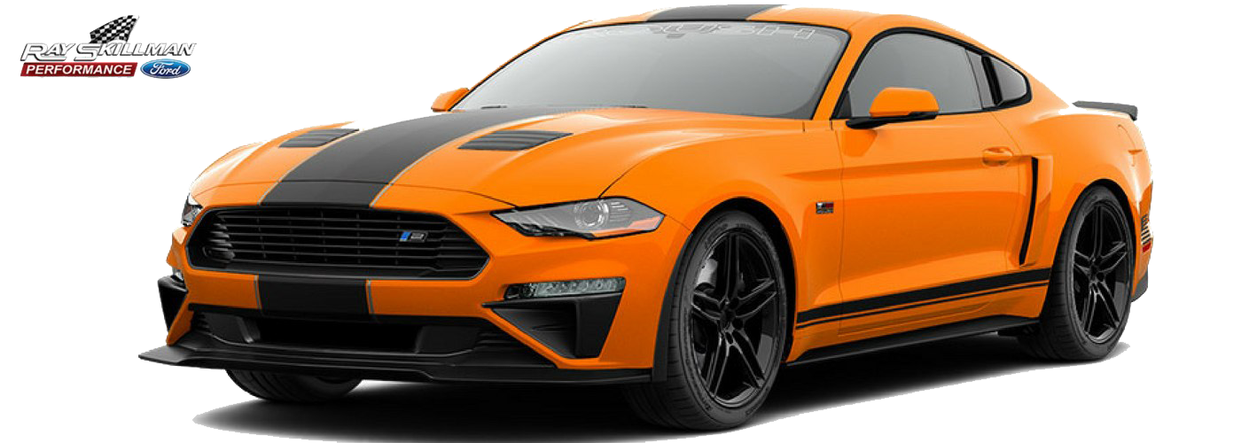 Orange Ford Mustang PNG-Datei
