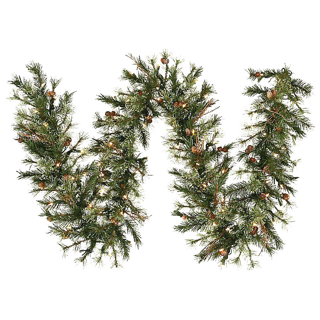 Outdoor Christmas Garland PNG File