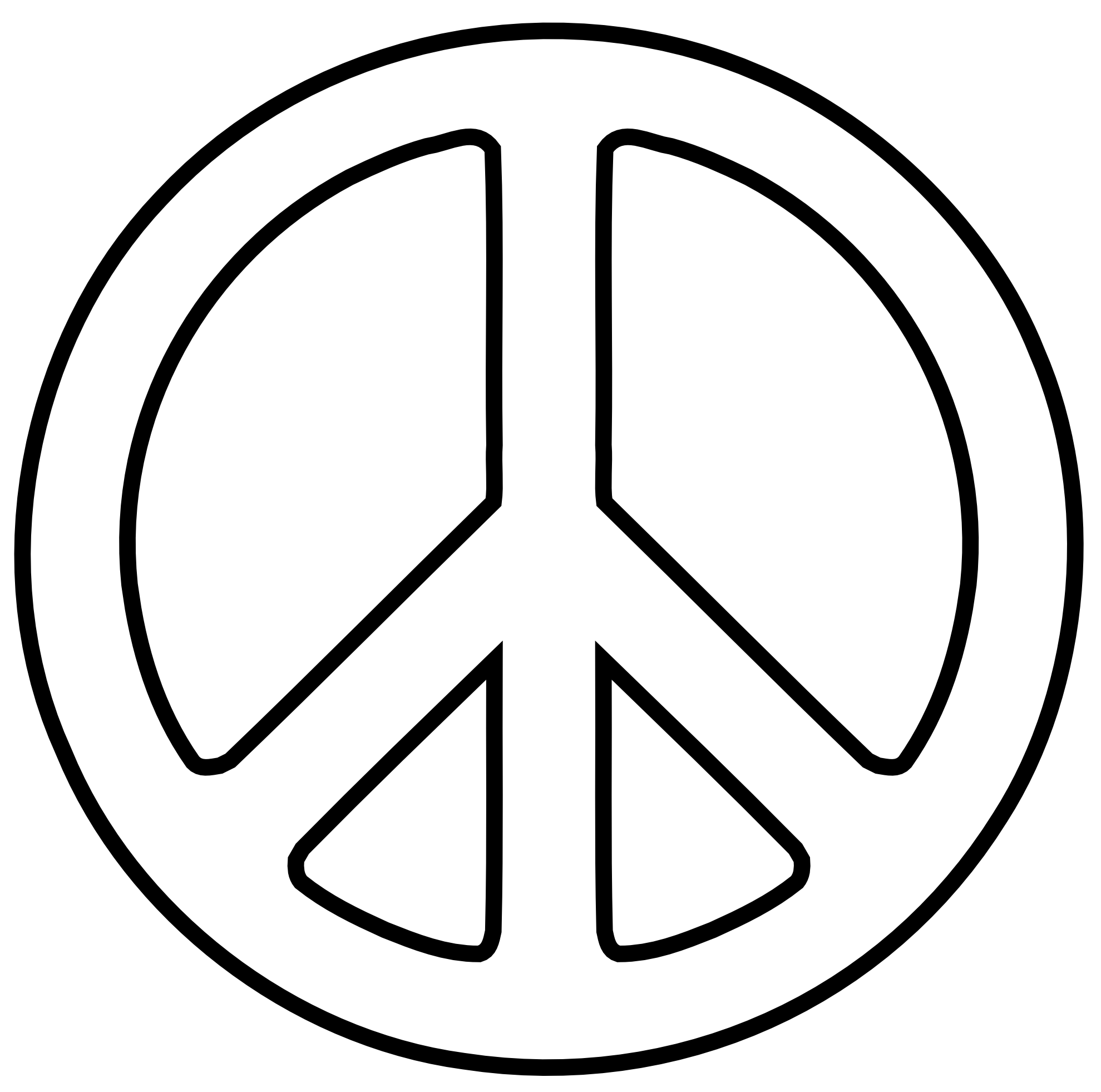 Peace Symbol PNG Transparent Picture