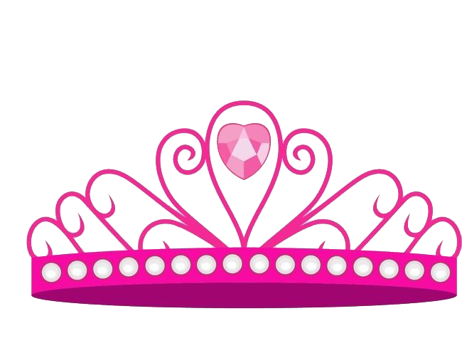 Pink Princess Crown PNG Transparent Image