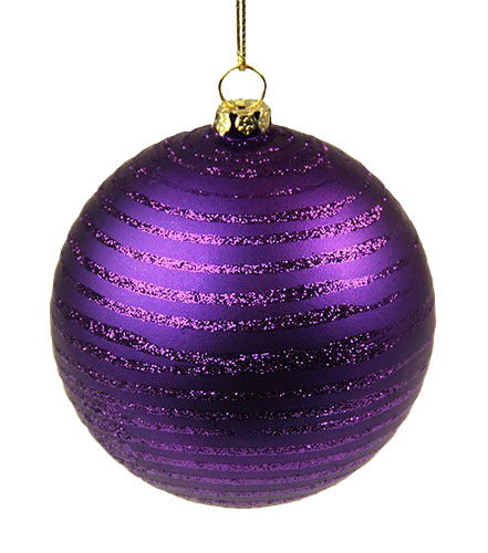 Imagen púrpura de la bola de navidad