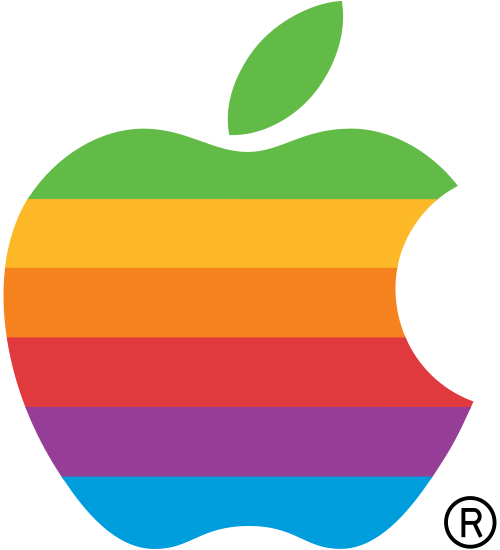 Rainbow Apple Logo PNG Фотографии