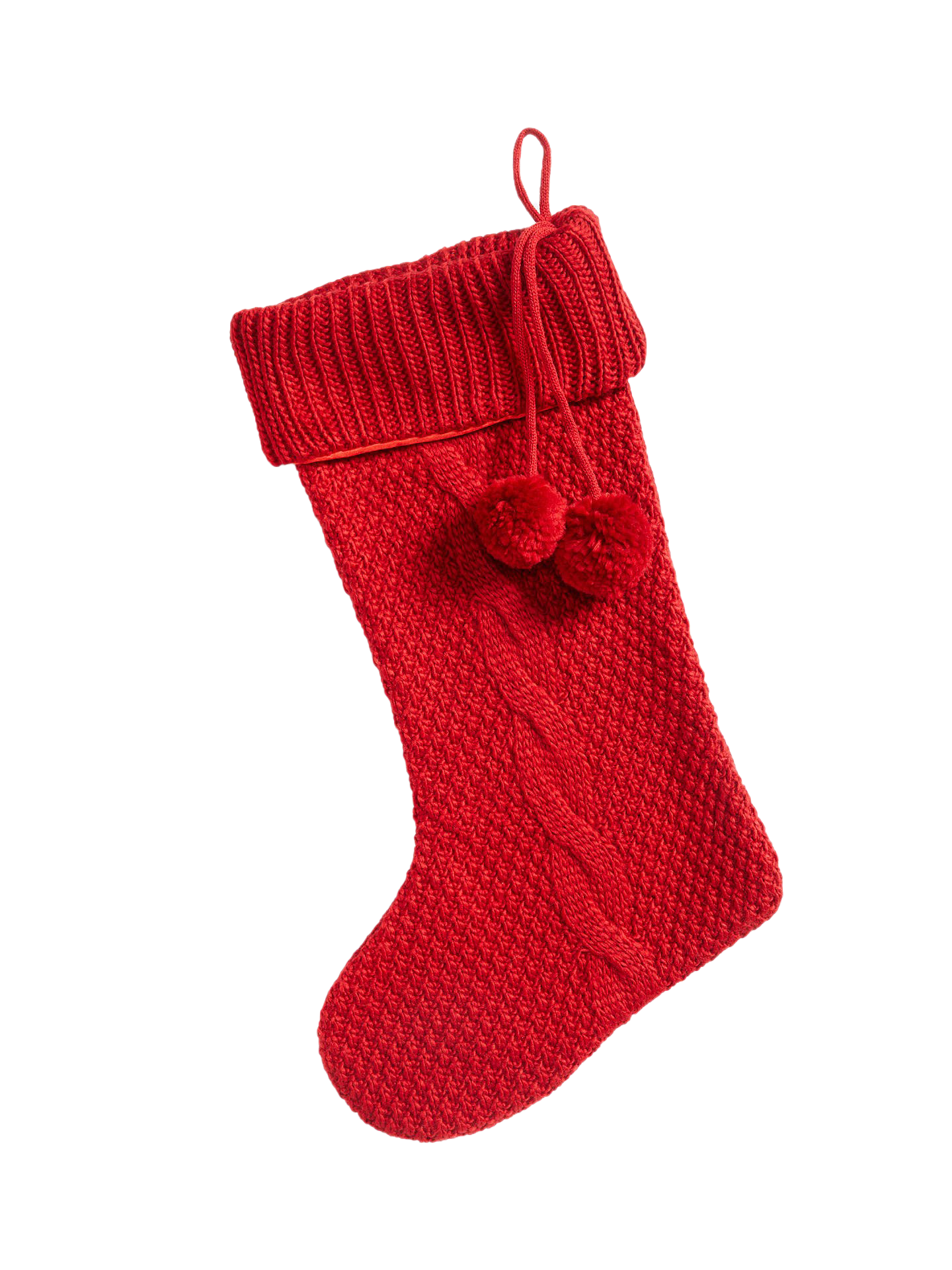 Red Christmas Stockings PNG Image