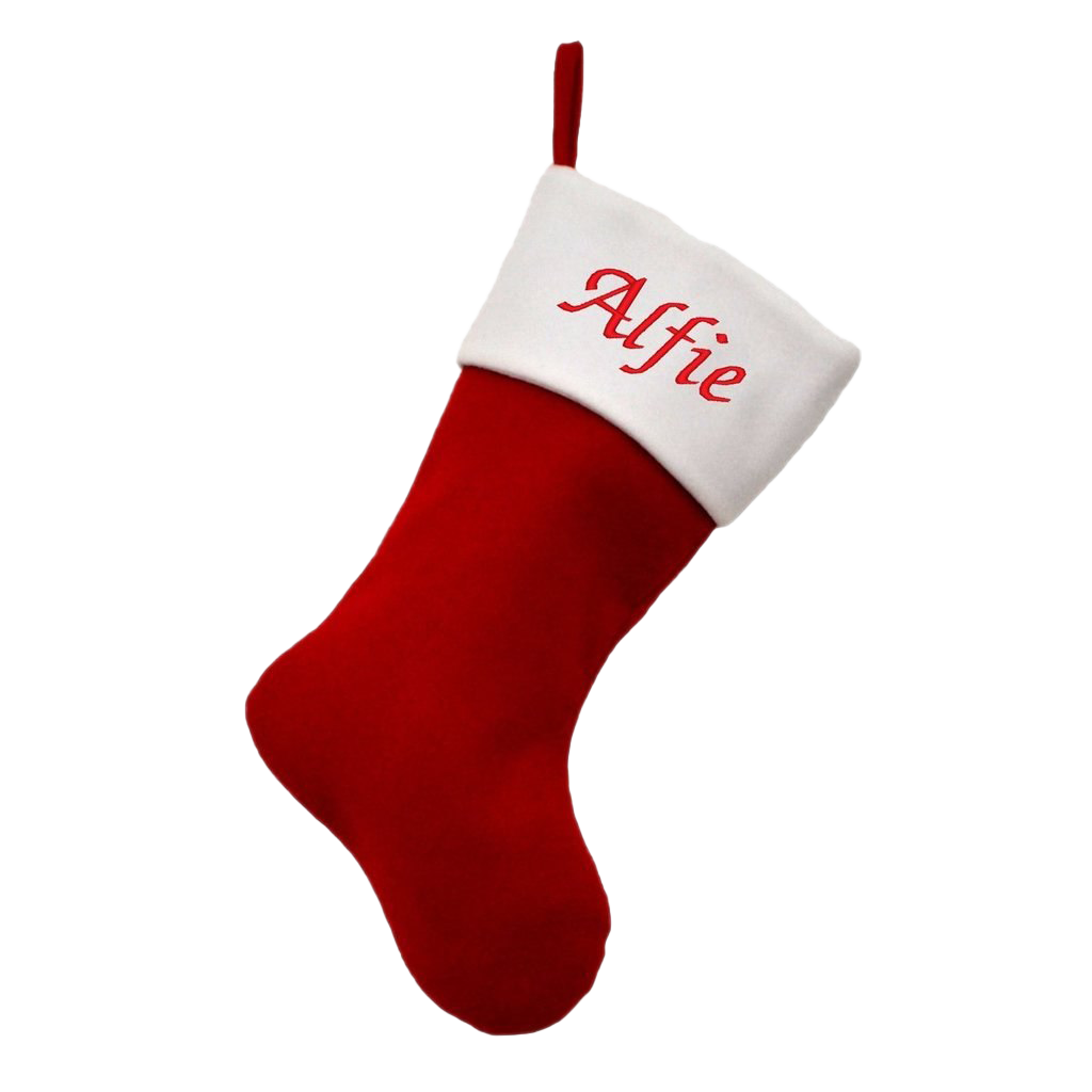 Red Christmas Stockings PNG Photo