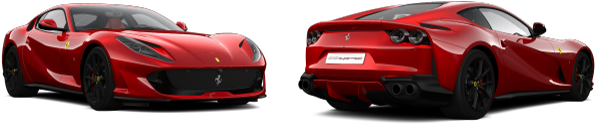 Red Ferrari PNG 812 Superfast PNG Photos