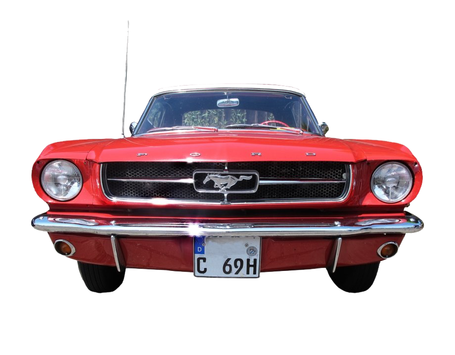 Red Ford Mustang PNG File