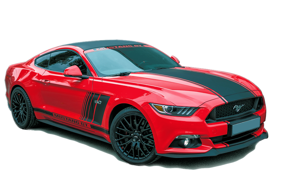 Red Ford Mustang PNG Kostenloser Download