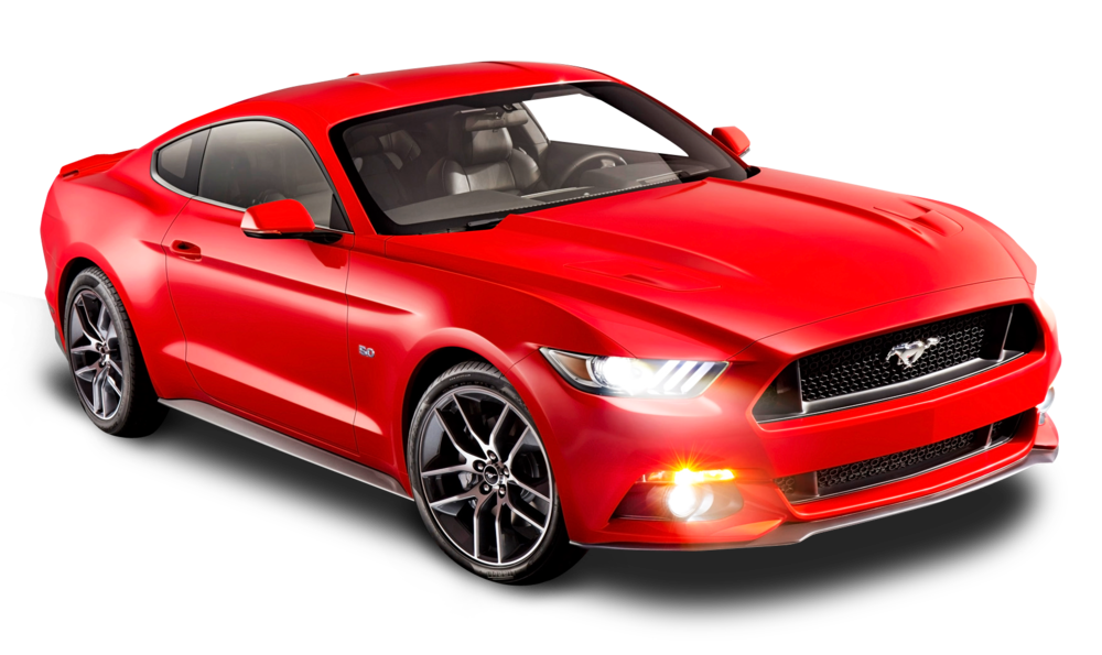 Red Ford Mustang PNG Transparent Image