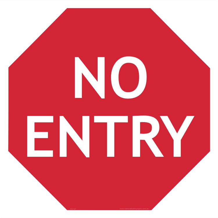 Red No Entry PNG File