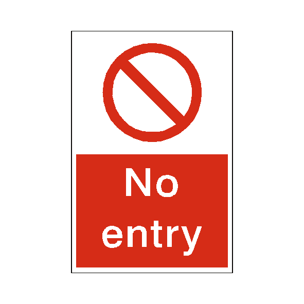 Red No Entry PNG Download gratuito