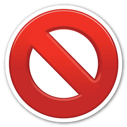 Red No Entry PNG Picture