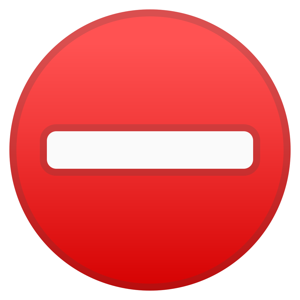Red No Entry Transparent PNG