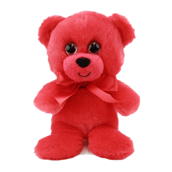 Red Teddy Bear PNG Clipart