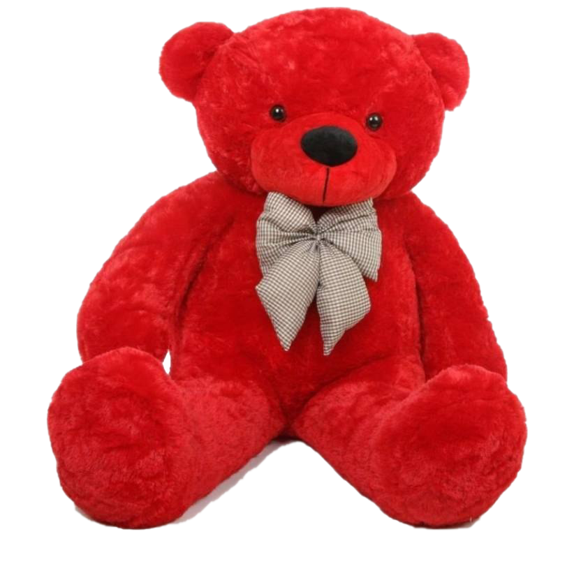 Red Teddy Bear PNG File