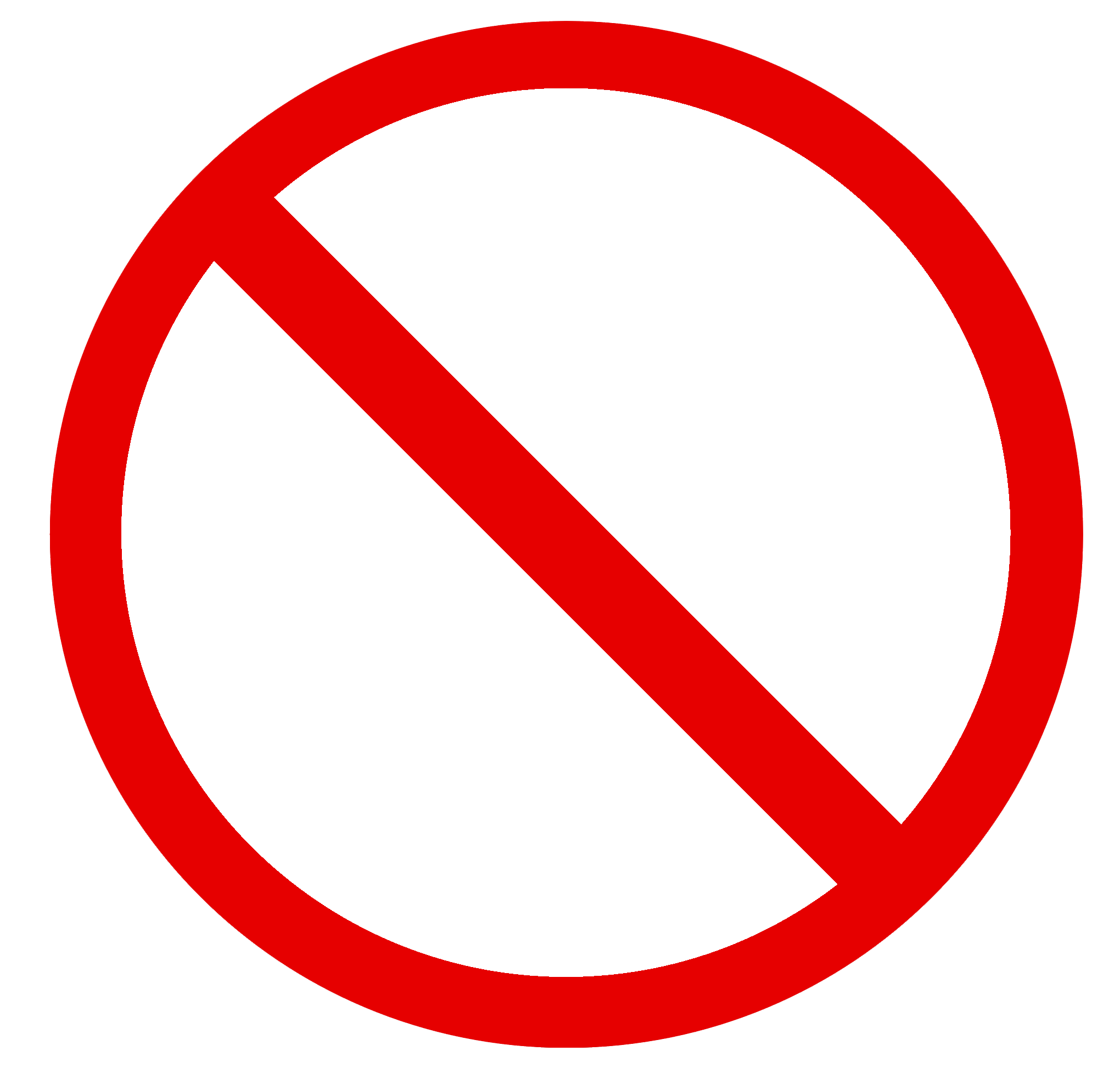 Restricted No Entry PNG Clipart