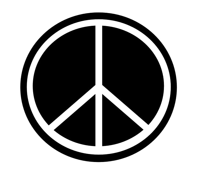 Round Peace Symbol PNG File