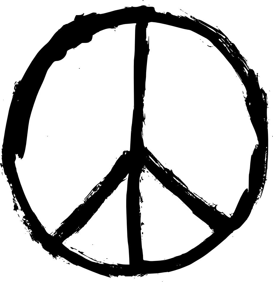 Rundes Friedenssymbol PNG Transparentes Bild