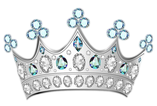 Silver Princess Crown PNG Image