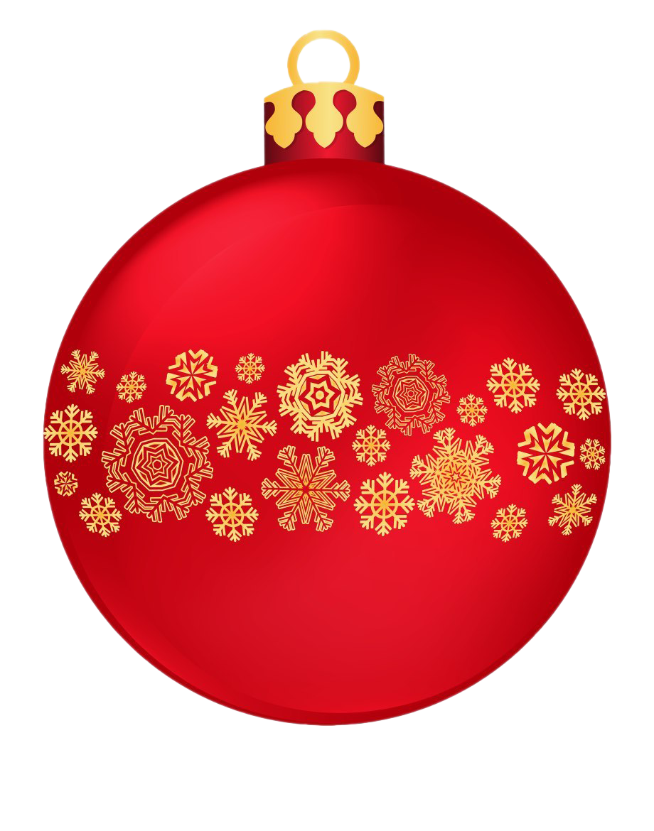Single Red Christmas Ball PNG Photos | PNG Mart