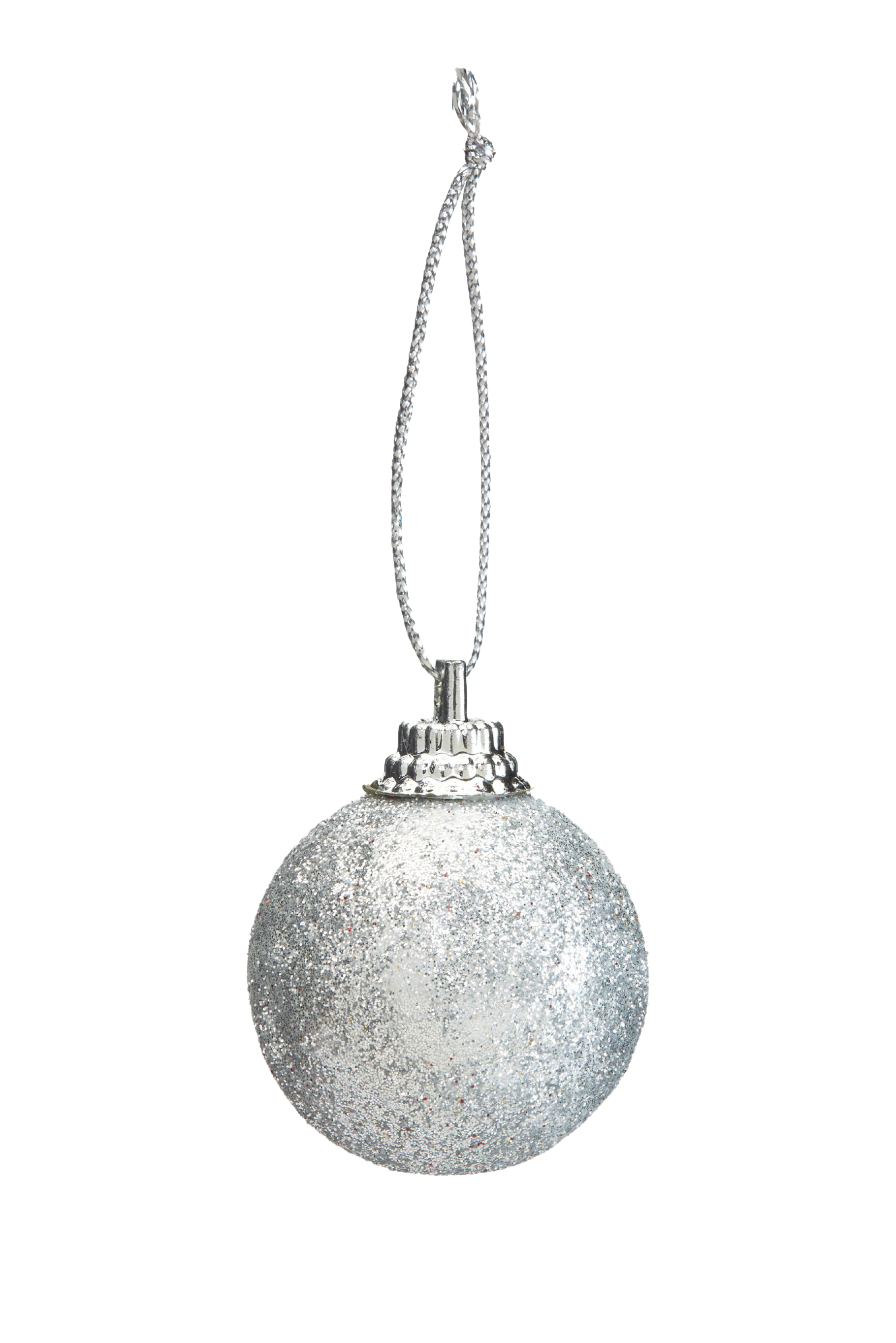 Single Silver Christmas Ball Transparent PNG
