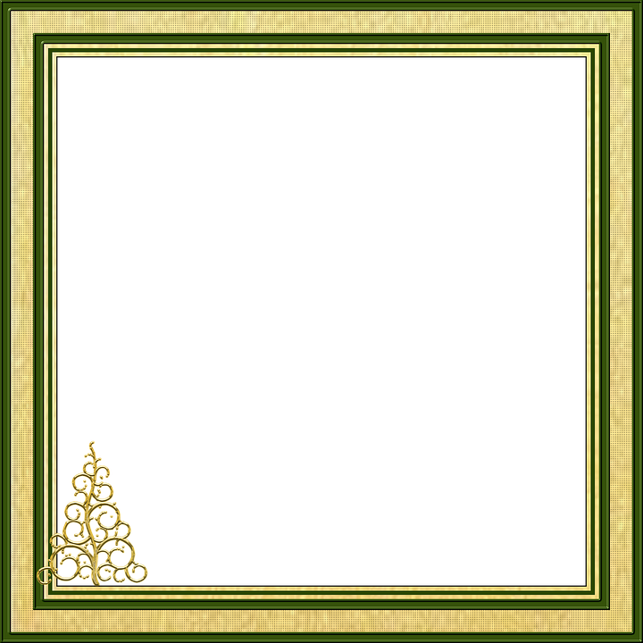 Cadre de Noël carré Image de fond PNG
