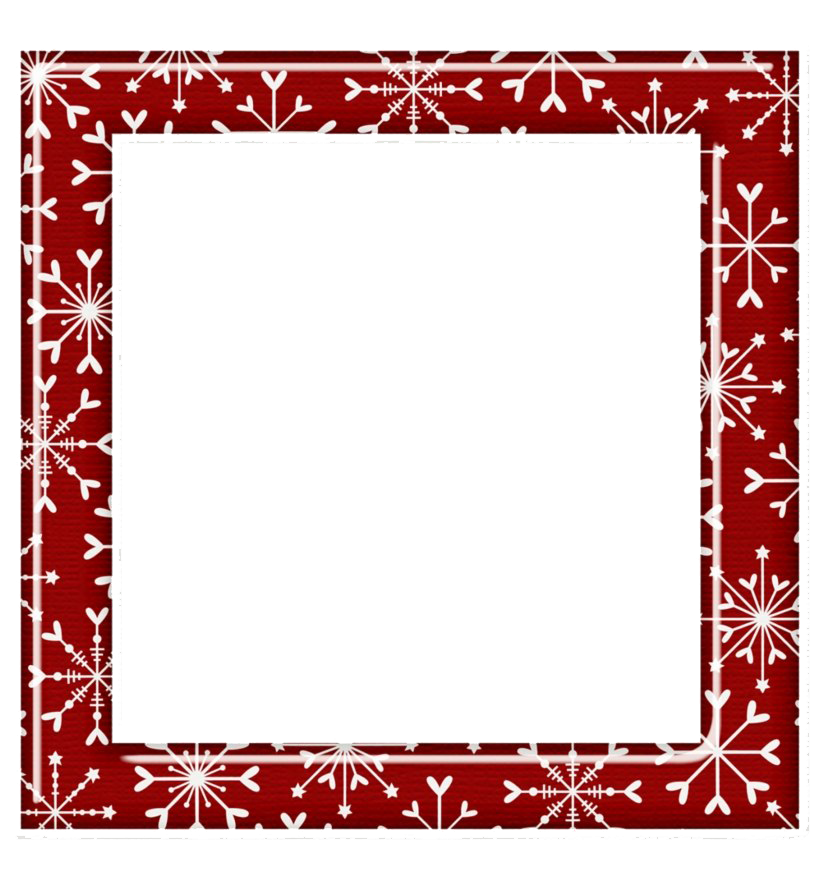 Cadre de Noël carré Pic PNG
