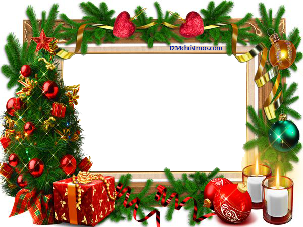 Квадратная рождественская рамка PNG картина