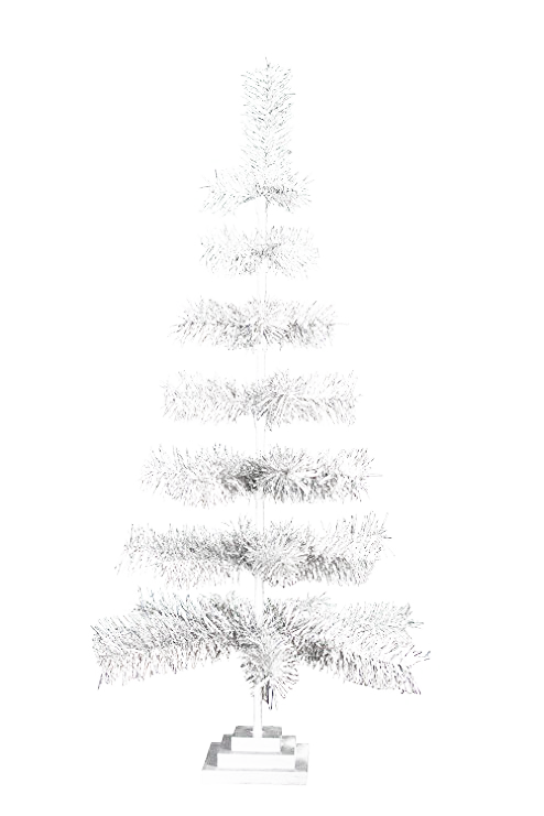 Tinsel kerstboom PNG Transparant Beeld