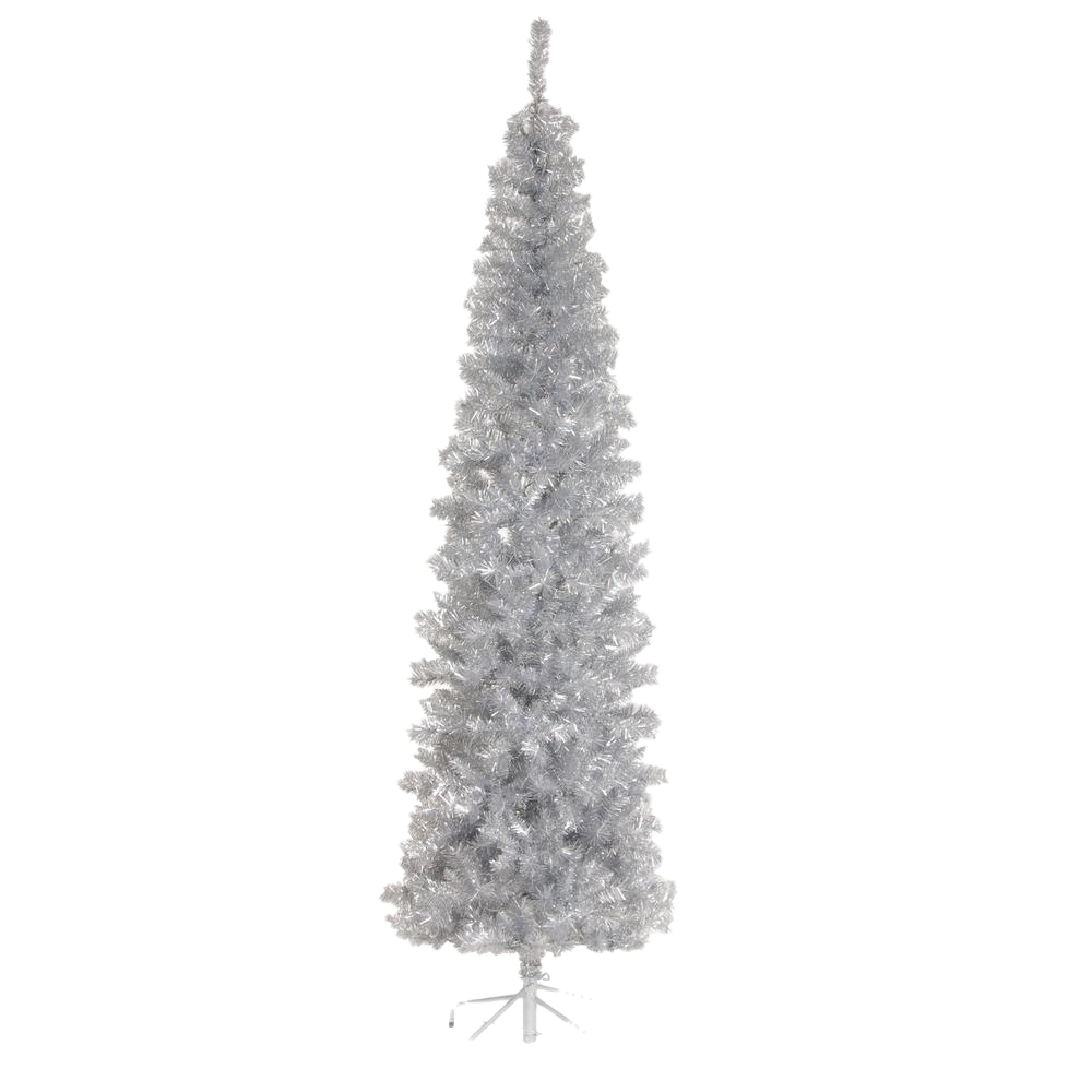 Tinsel Christmas Tree PNG Transparent Picture