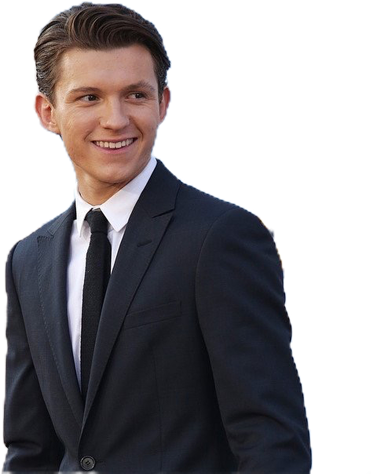Tom Holland In Suit PNG File
