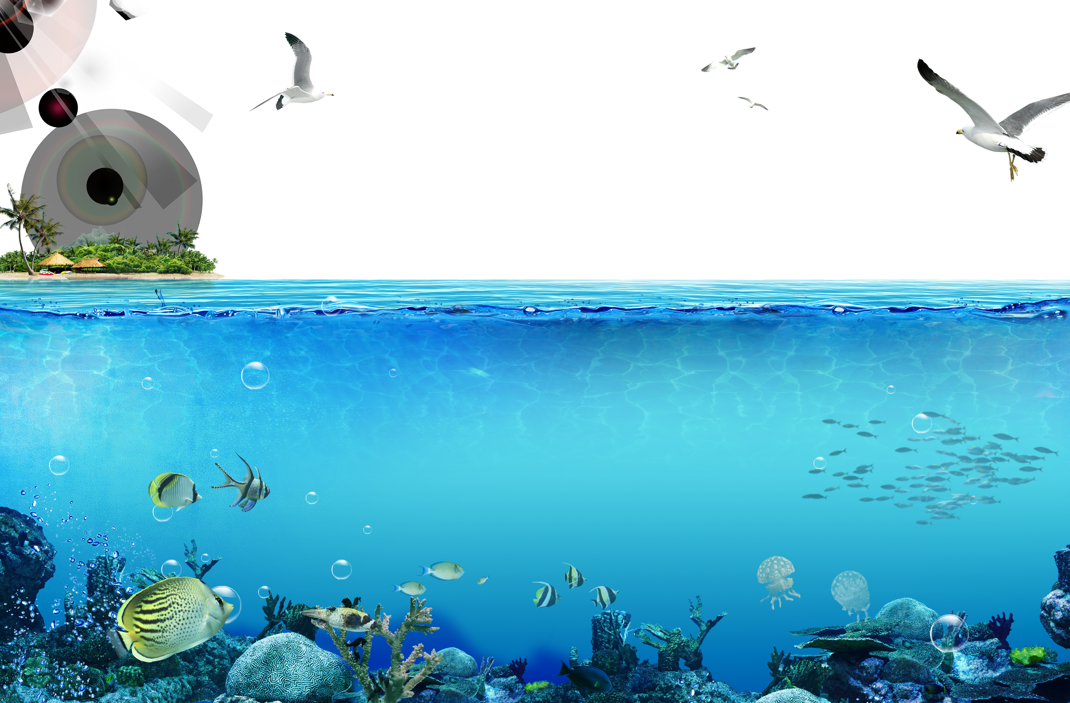 تحت الماء PNG الموافقة المسبقة عن علم