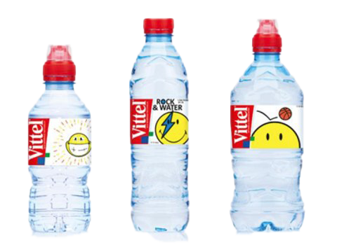 Vittel botol air PNG unduh gratis
