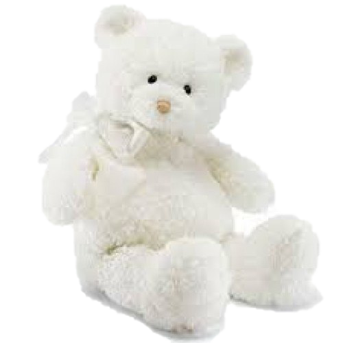 White Teddy Bear PNG Transparent