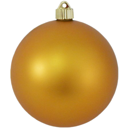 Yellow Christmas Ball PNG Transparent Image
